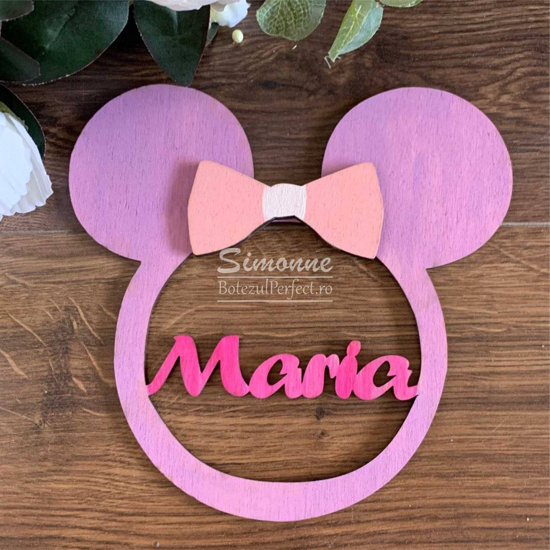 Decoratiune personalizata Minnie Mouse