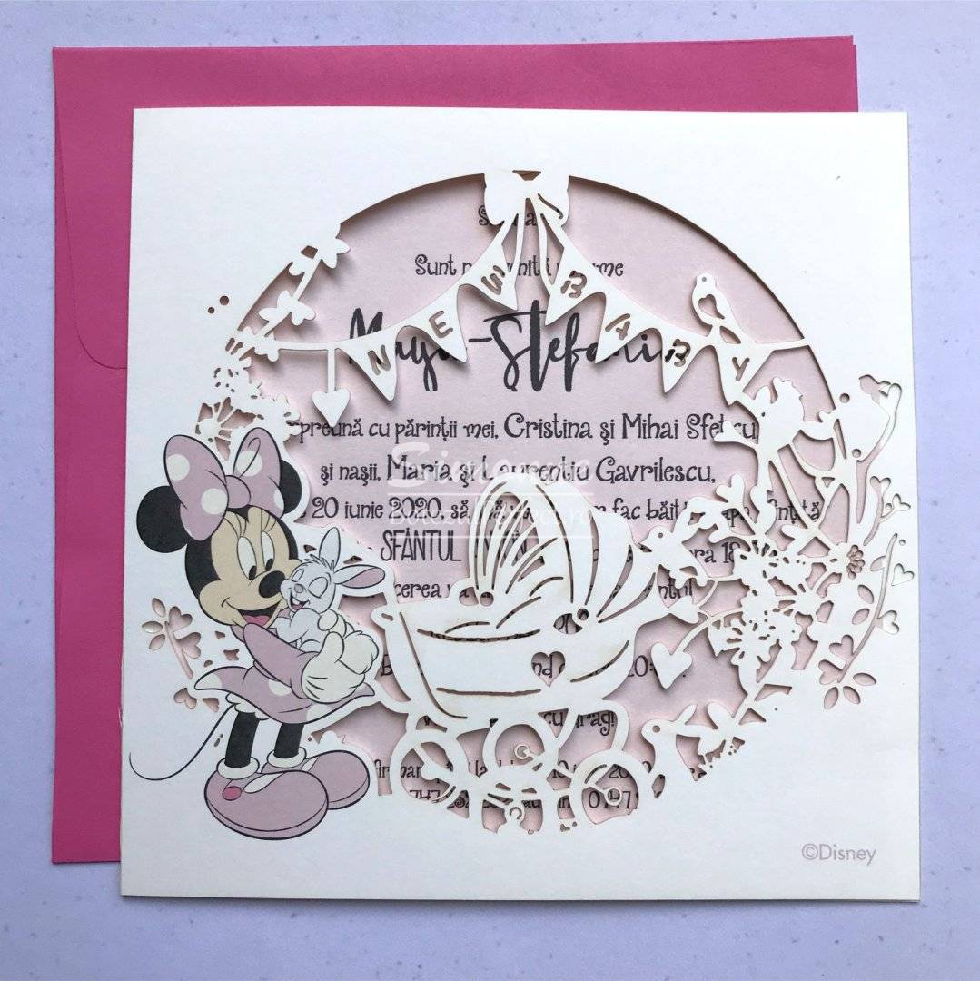 Invitatie botez Minnie Mouse